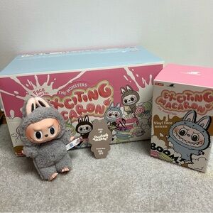 Sesame Bean Exciting Macaron Labubu- 100% Authentic